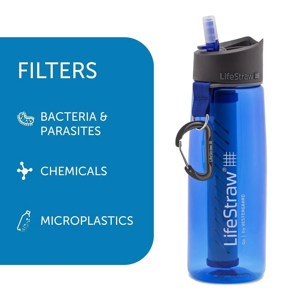 LifeStraw - Bouteille Filtre à Eau Go - Bleu