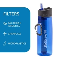 LifeStraw - Bouteille Filtre à Eau Go - Bleu