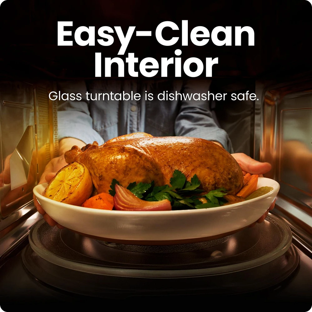 Four à micro-ondes de comptoir Chefman 20L (0.7 Cu ft), 700 Watts - Acier inoxydable, Nouveau