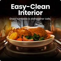 Four à micro-ondes de comptoir Chefman 20L (0.7 Cu ft), 700 Watts - Acier inoxydable, Nouveau