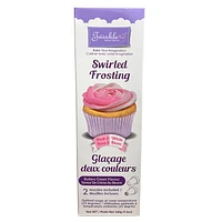 TWINKLE 160G SWRL PINK & WHITE, Twinkle Swirled Frosting - Pink & White