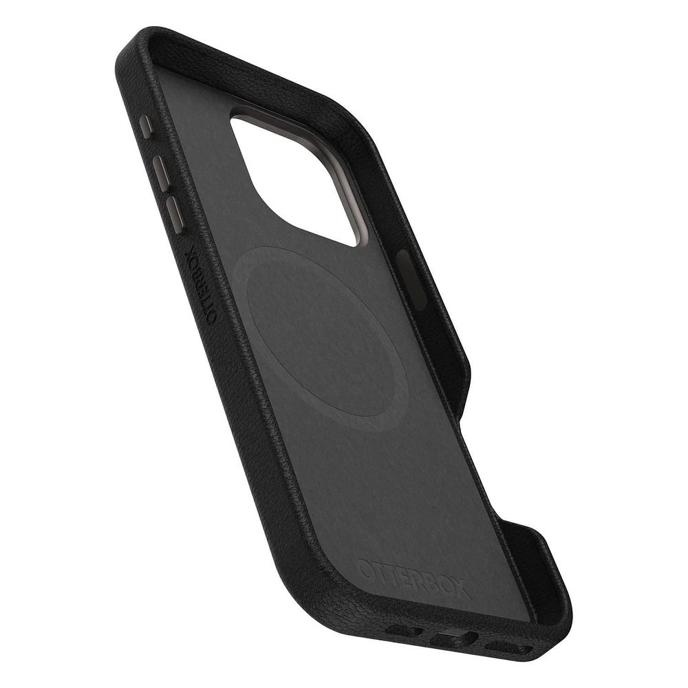 OtterBox Symmetry Cactus Leather Case Noir Ash for iPhone 16 Pro Max