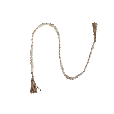 Guirlande En Bois Avec Des Glands (Naturel)
