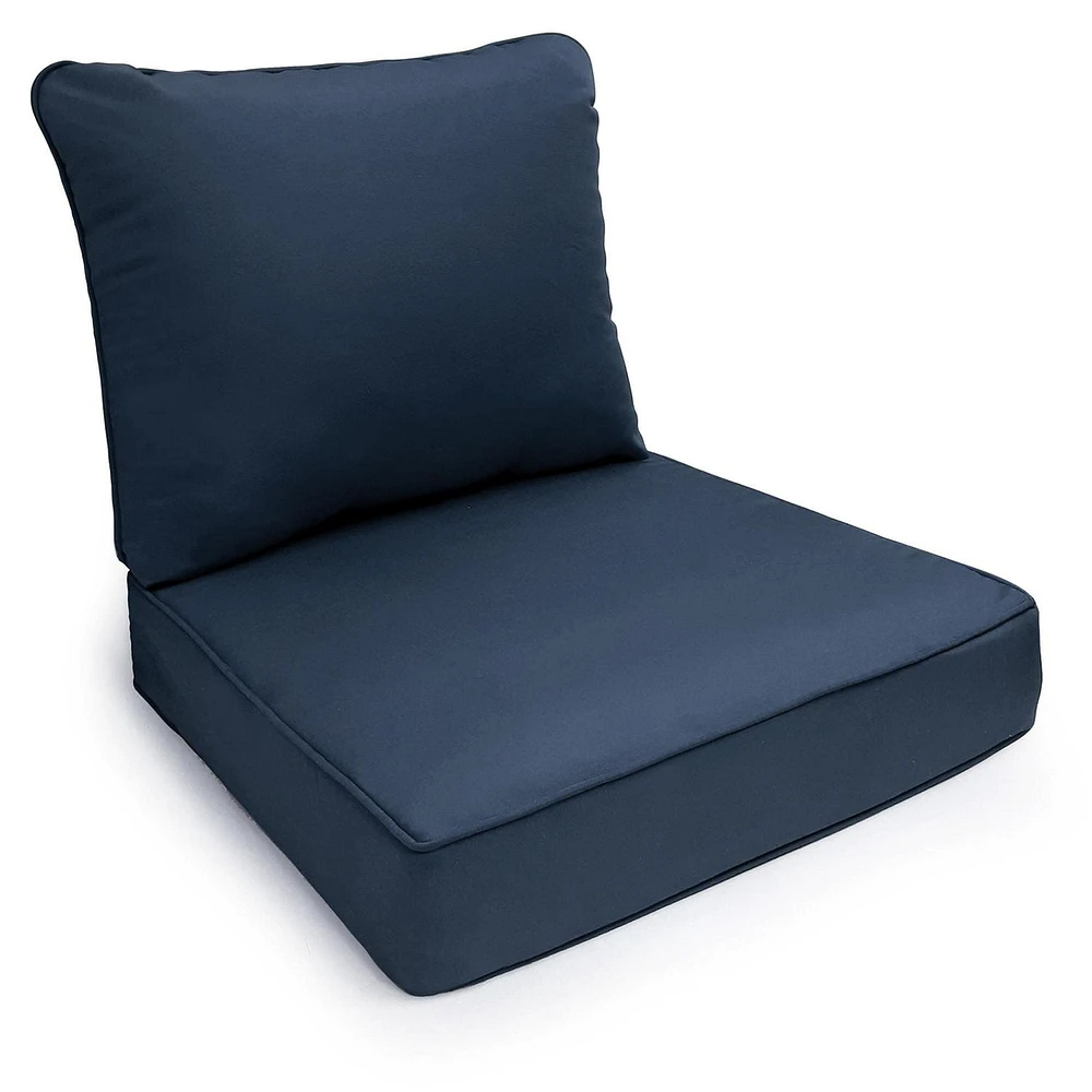 Coussin de siège profond de luxe HOMETRENDS Hydrofuge; Traité anti-UV