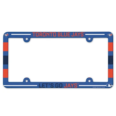 Cadre de plaque d'immatriculation à Slogan en couleur Wincraft Toronto Blue Jays