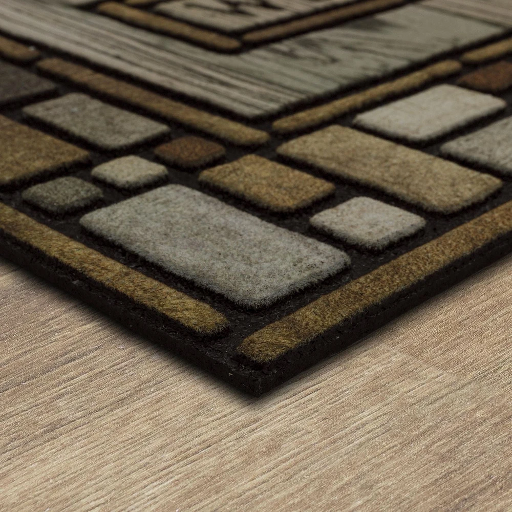 Mohawk Home – Tapis d’entrée multicolore Drifted Nature, 46 x 76 cm (1 pi 6 po x 2 pi 6 po)