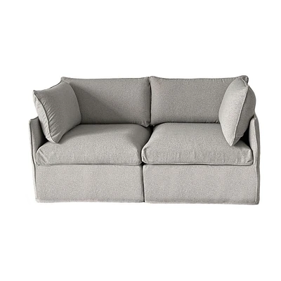 Ensemble de canapés modulaires de patio Patioflare Flexifome, gris