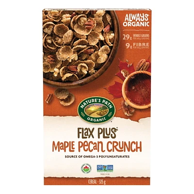 Nature's Path Flax Plus Maple Pecan Crunch Cereal, NP Flax Plus Cereal