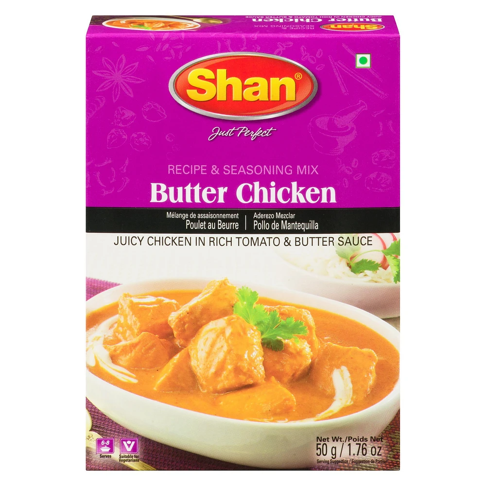 Shan Butter Chicken Recipe and Masala Mix, 50 g