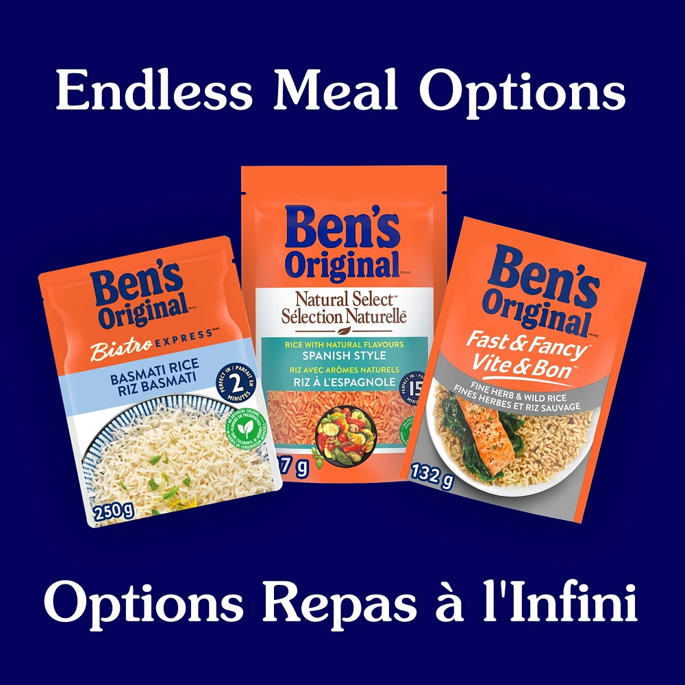 BEN'S ORIGINAL FAST & FANCY Fine Herb & Wild Rice, 132g pouch, Perfect Every Time™