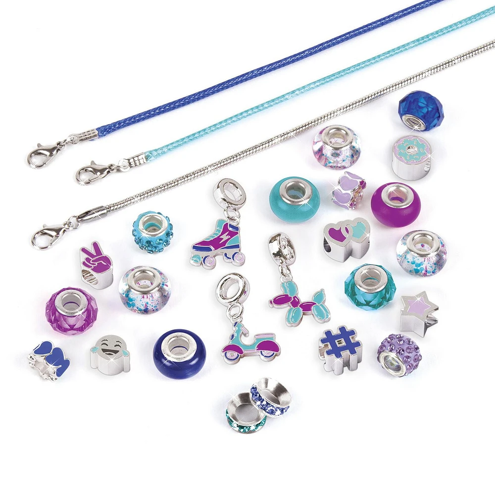 Make it Real Halo Charm Bracelets: True Blue