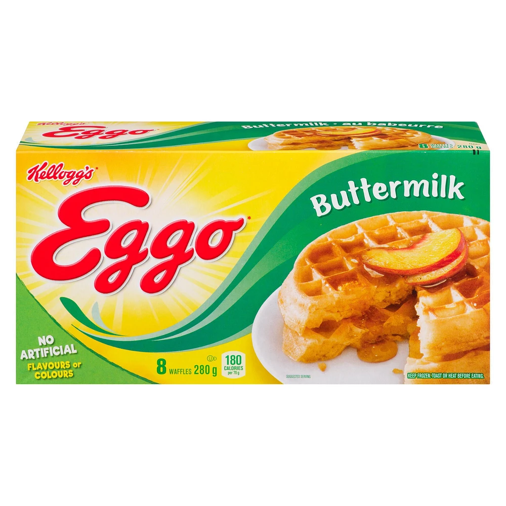 EGGO  Buttermilk Waffles, 280g (8 waffles), Eggo Buttermilk Waffles 280g