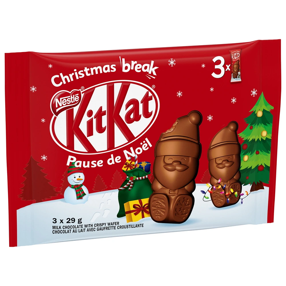 Holiday Milk Chocolate Santas, 87 g