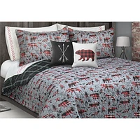 Safdie & Co. Courtepointe 3PC Ens K Nature Sauvage