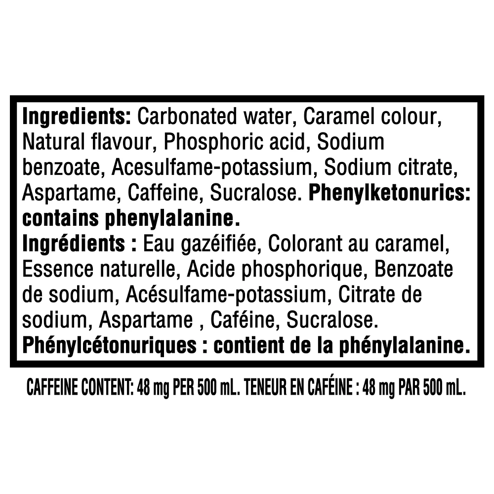 Coca-Cola Crème de Orange Zero Sucre Coca-Cola Crème de Orange Zero 500ml