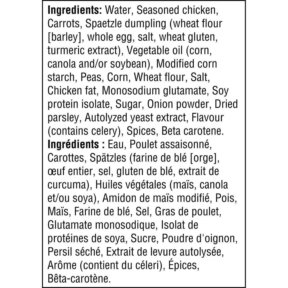 Soupe Pâté poulet et aux légumes prête à servire ChunkyMD de Campbell’sMD, longue conservation Soup prête à servir 515 mL