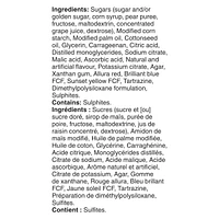 Gushers aux Fruits de Betty Crocker Sans gluten Coulis de raisin et Saveurs tropicales 6 sachets, 138 g
