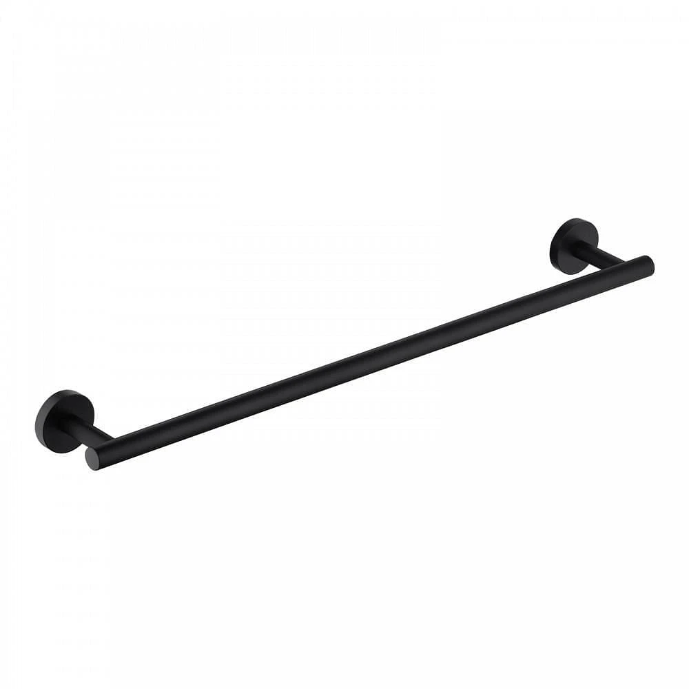 Avanities 28 in. Porte-serviettes rond en acier inoxydable W en couleur noire AI-34590