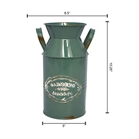 Pot à lait vert de Lerman Decor Cruche verte en métal