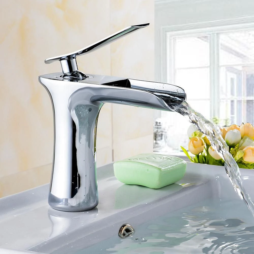 American Imaginations -in. W Wall Mount White Bathroom Vessel Sink Set For 1 Hole Right Faucet AI