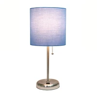 Lampe bâton LimeLights avec port de charge USB et abat-jour en tissu