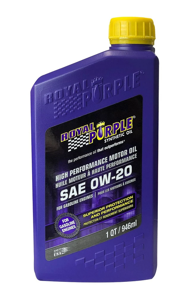 Royal Purple Huile Moteur A Haute Performance - SAE 0W-20 (946ml)