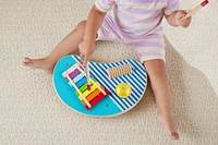 Fisher-Price-Table musicale en bois avec instruments de percussion
