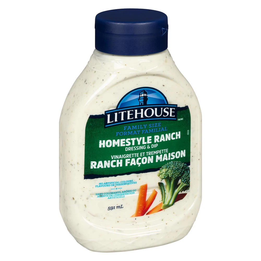 Litehouse Family Favorites Homestyle Ranch Dressing & Dip, 592 mL