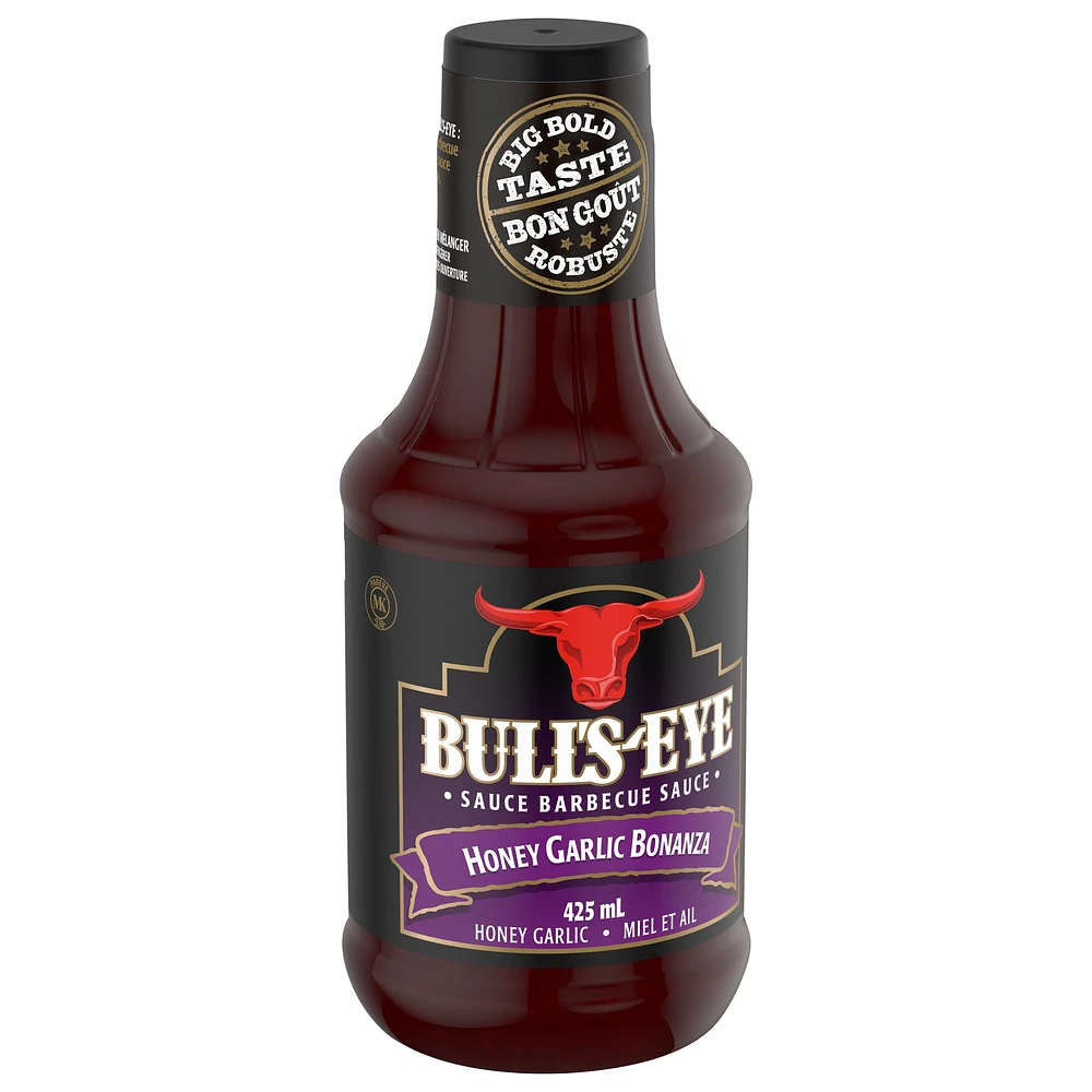 Bull's-Eye Honey Garlic Bonanza BBQ Sauce, 425mL