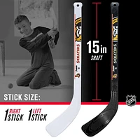 Franklin Sports Ensemble de mini hockey Senators de la NHL – But de hockey intérieur pour enfants, ballon, 2 mini bâtons de hockey