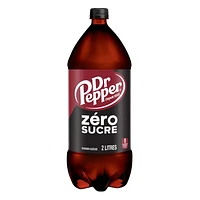 Dr Pepper Zero Sugar Soda 2 L, Bouteillie 2 L