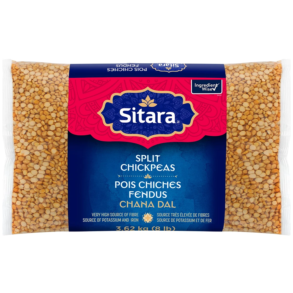 Sitara Split Chickpeas, 3.62 kg (8 lb)