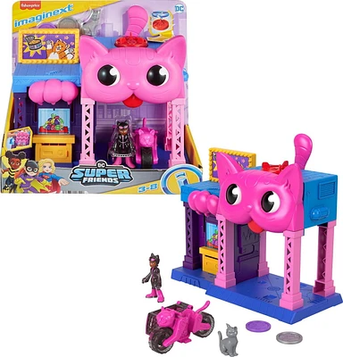 Imaginext DC Super Friends Maison de jeu de Catwoman, figurine, acc.