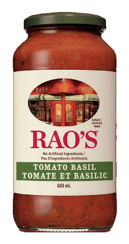 RAO'S TOMATO BASIL SAUCE, 660ml