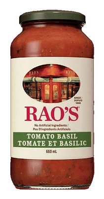 RAO'S TOMATO BASIL SAUCE, 660ml