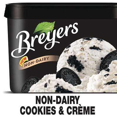 Breyers Non Dairy Cookies + Cream Frozen Dessert 1.66 Lt