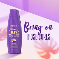 Shampooing Aussie Miracle Curls, avec huiles de noix de coco et de jojoba, sans parabènes 360 ml