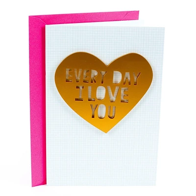 Carte de fête – Signature de Hallmark (« I'm so lucky to have you »)
