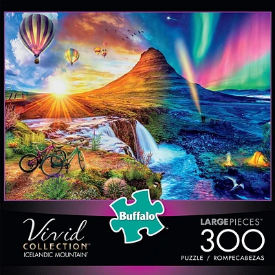 Buffalo Games - Vivid Collection - Icelandic Mountain - 300 Piece Jigsaw Puzzle