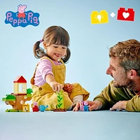 LEGO DUPLO Peppa Pig Le jardin et la cabane dans l’arbre de Peppa Cochon 10431 Ensemble de construction (20 pièces) Comprend 20 pièces, 2+ ans