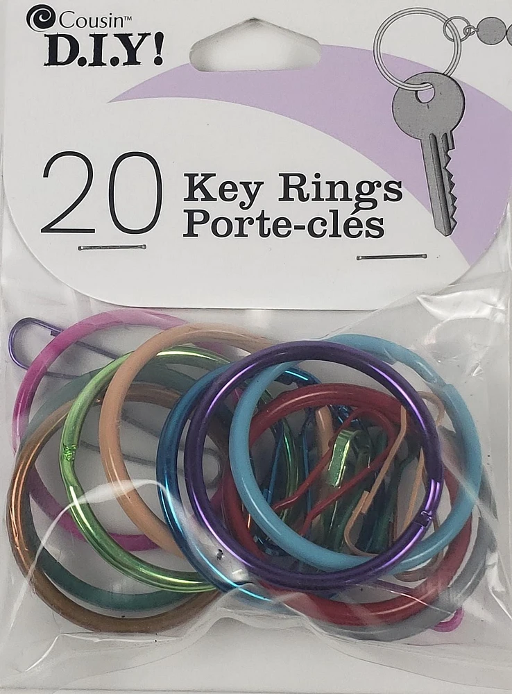 20 ct Key Rings, Key Rings