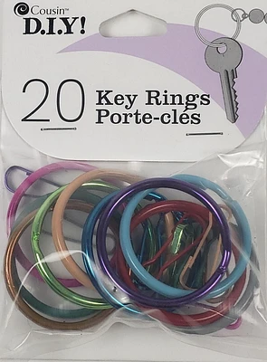 20 ct Key Rings, Key Rings
