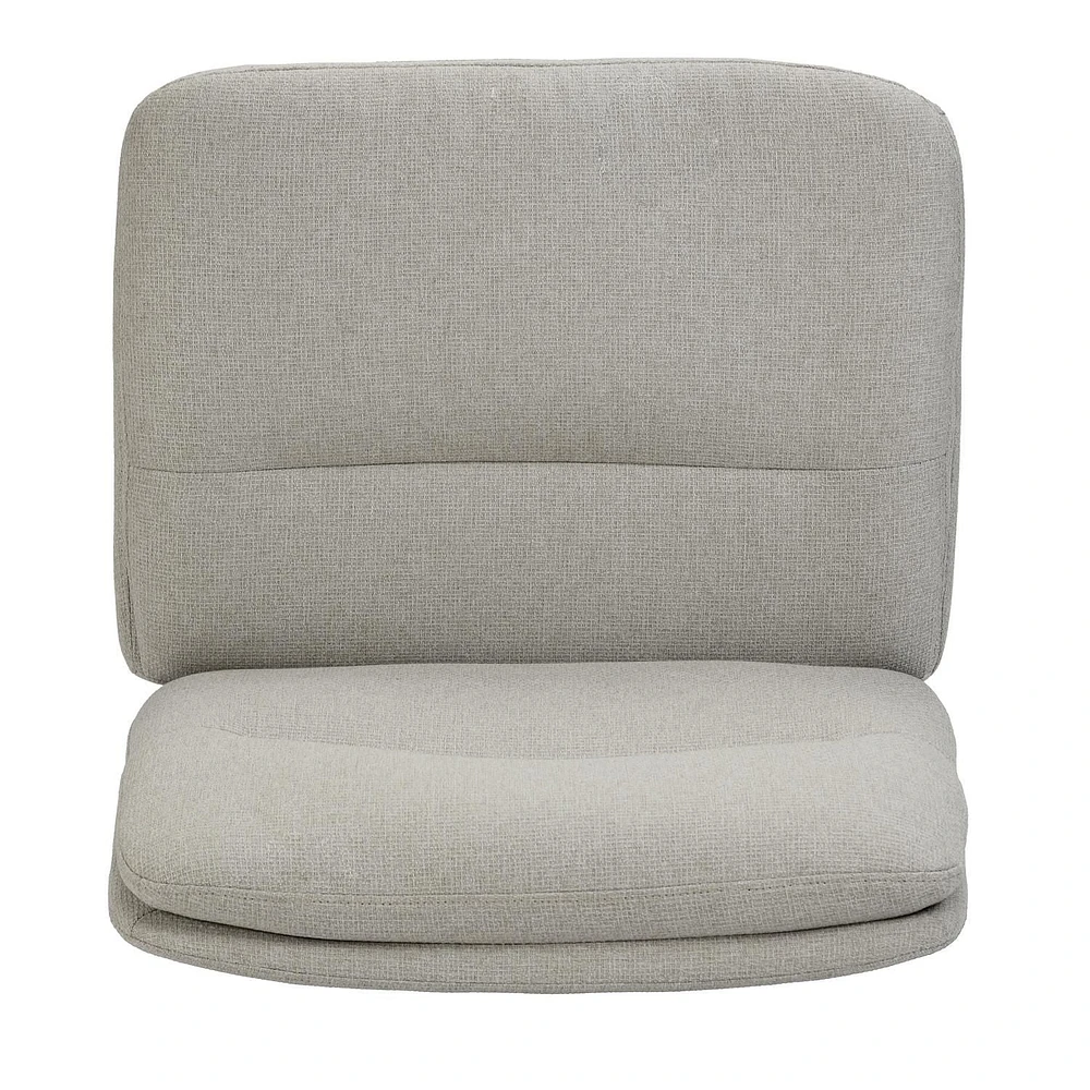 Chaise de bureau à dossier moyen Homy Casa avec revêtement capitonné et accoudoirs pour bureau à domicile et salon