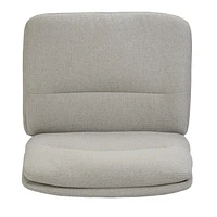 Chaise de bureau à dossier moyen Homy Casa avec revêtement capitonné et accoudoirs pour bureau à domicile et salon