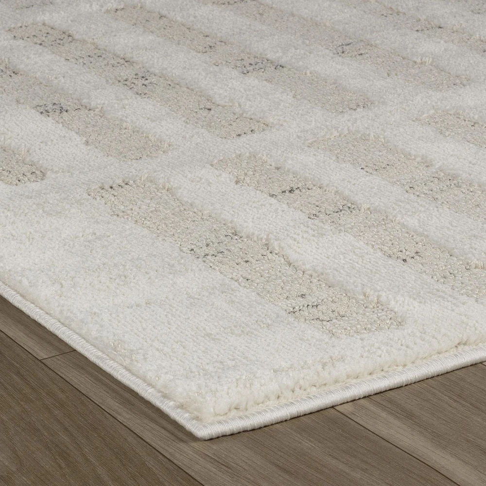 Tapis Branch Astra Tapis d'intérieur moderne, beige crème, abstrait - Salon, chambre