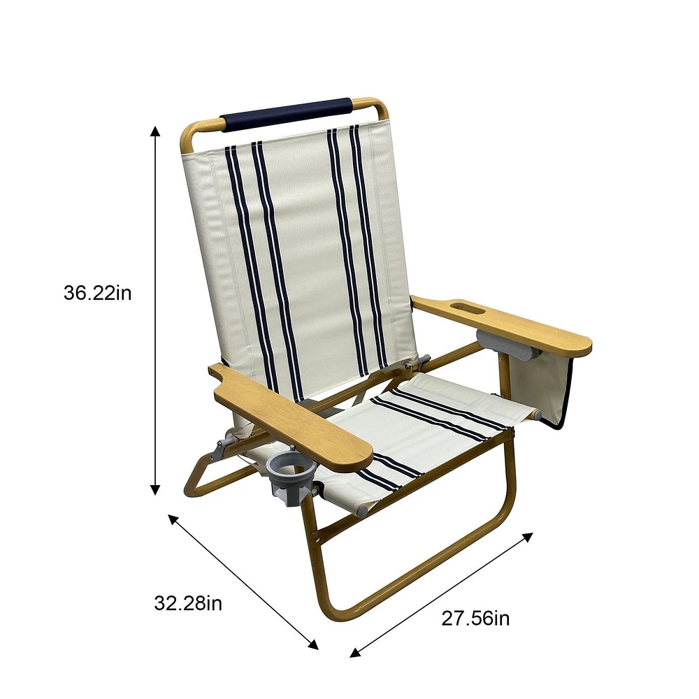 Chaise de plage de luxe Mainstays