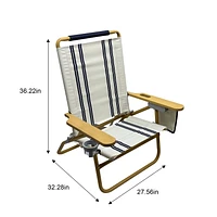 Chaise de plage de luxe Mainstays