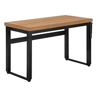 Monarch Specialties Bureau, Bureau À Domicile, Debout, Ajustable, 48"l, Travail, Ordinateur Portable, Métal, Stratifié, Brun, Noir, Contemporain, Moderne