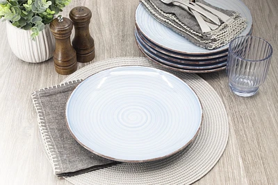 Hometrends Ensemble de 6 assiettes à dîner Sophia Ensemble de 6 assiettes plates Sophia