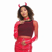 Way to Celebrate! Halloween Red Devil Kit, Women, One Size
